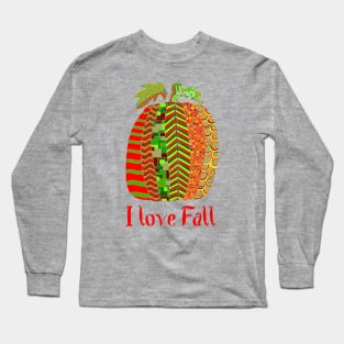 I love Fall - pumpkin design Long Sleeve T-Shirt